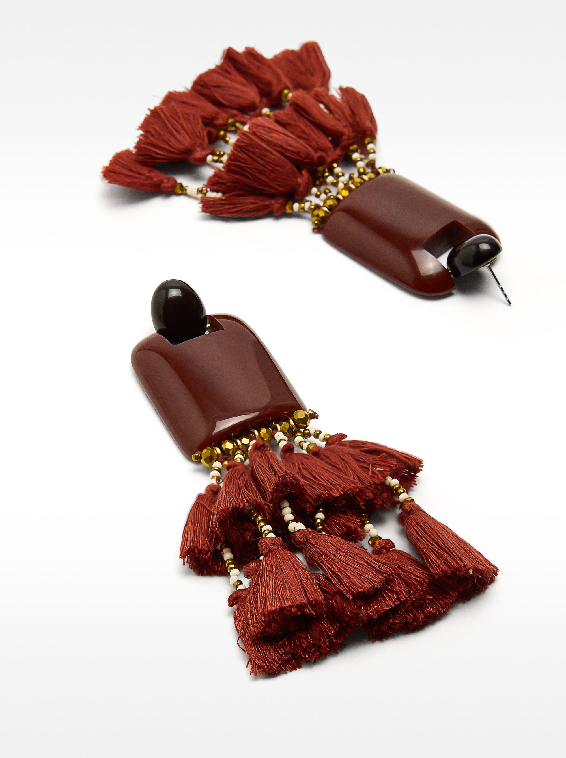 Aretes Maxi Con Borlas