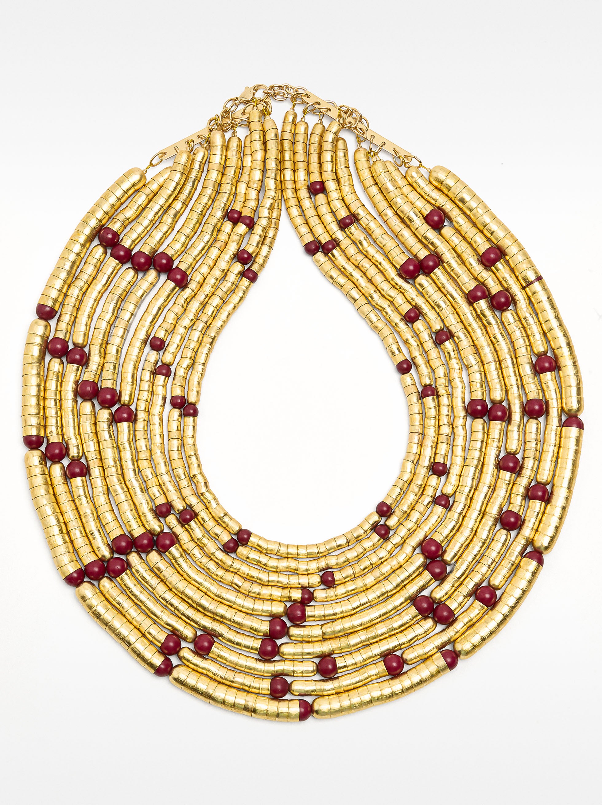 Collar De Múltiples Hilos Con Cuentas