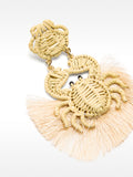 Aretes De Cangrejo Rafia