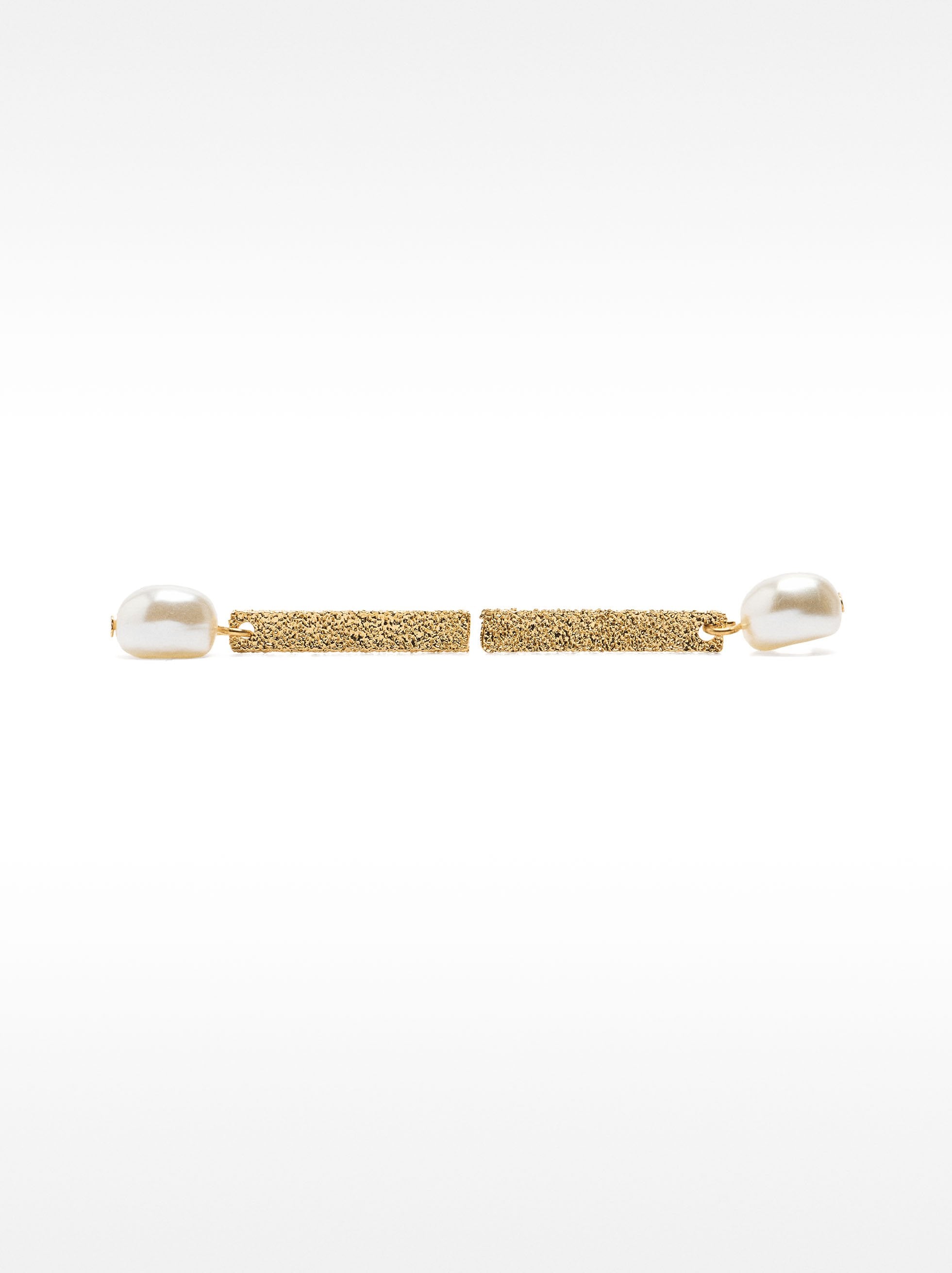 Pendientes De Barra Con Perlas