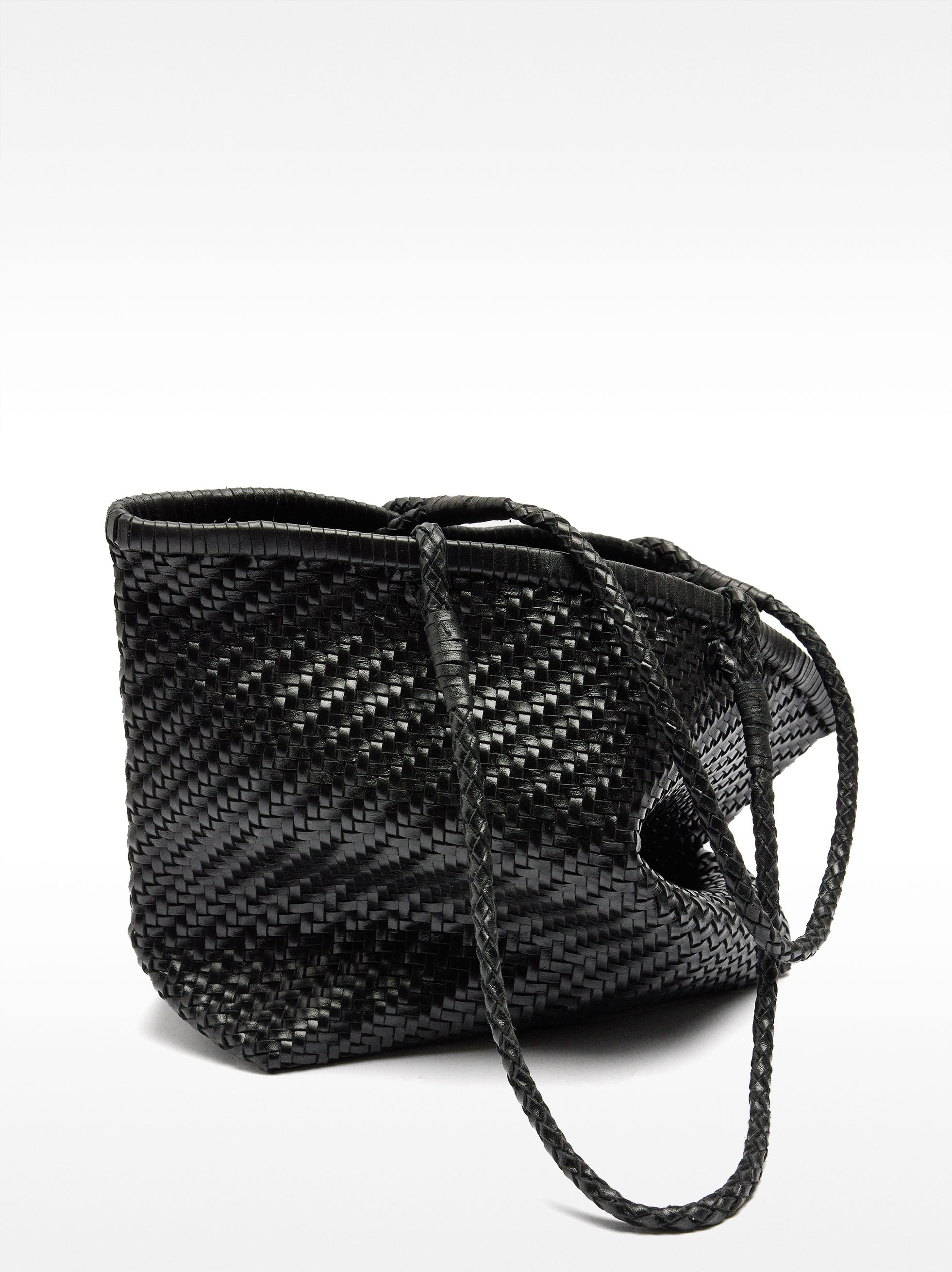 Bolso Shopper De Piel Trenzada