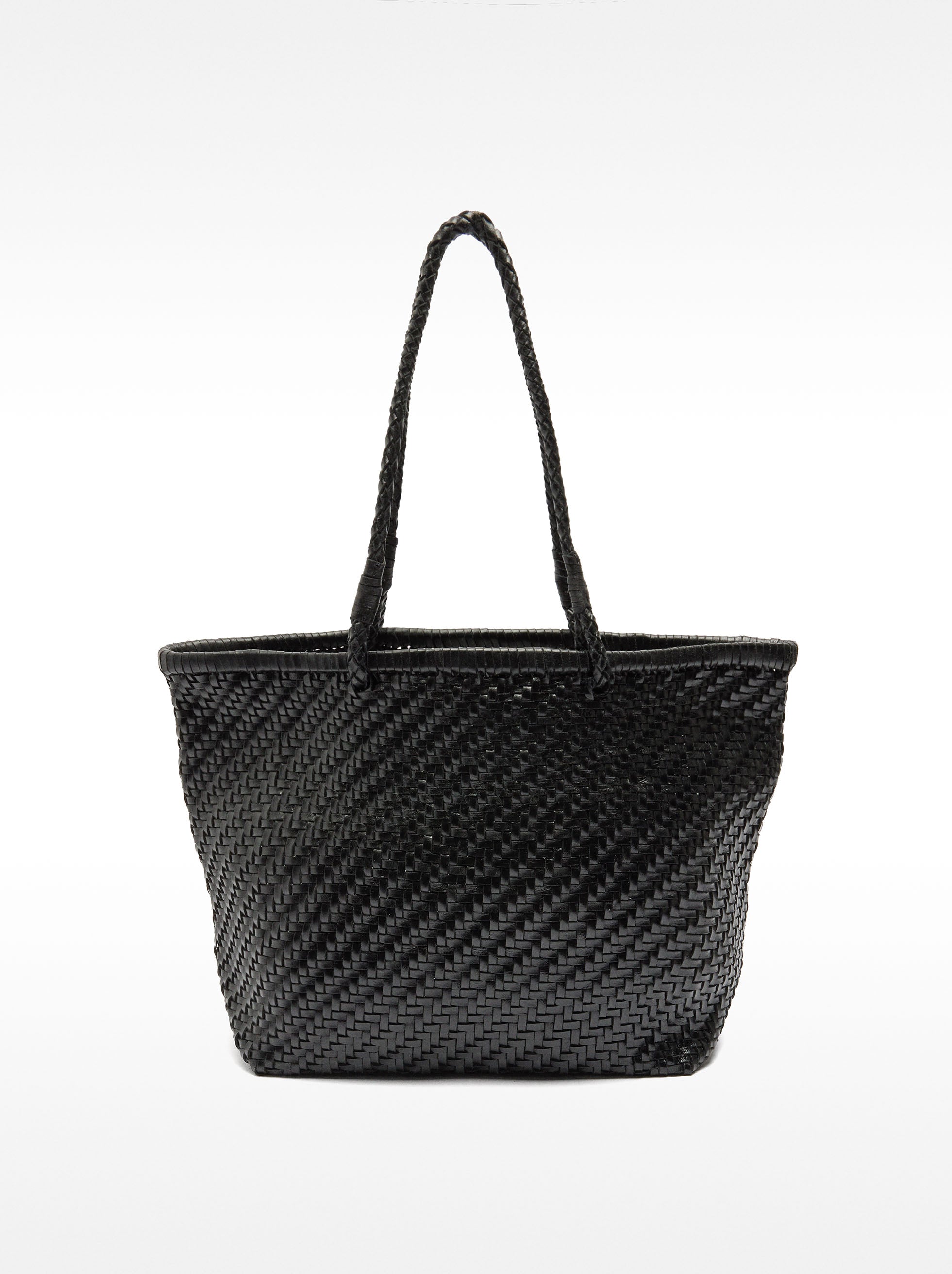 Bolso Shopper De Piel Trenzada