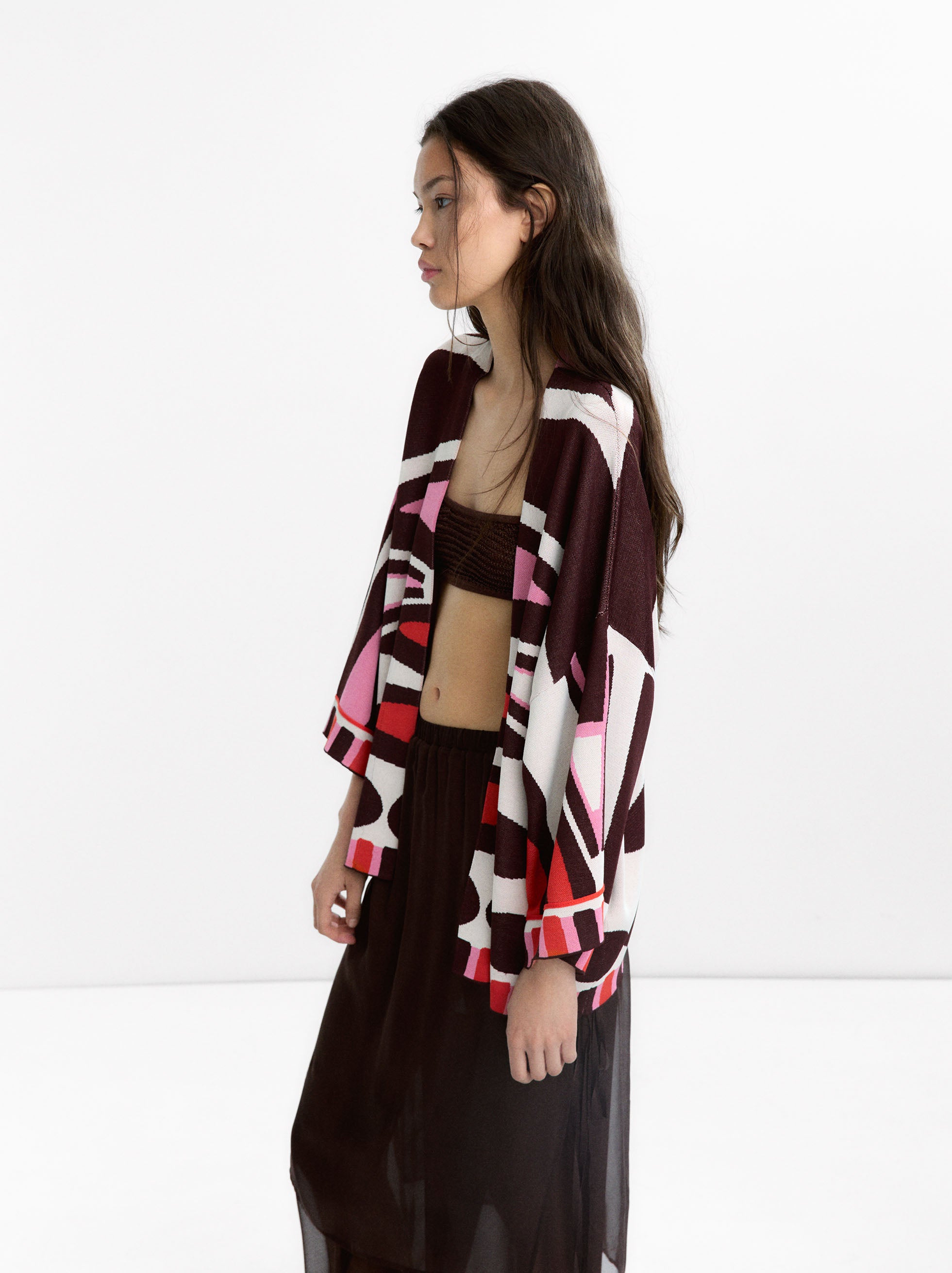 Kimono De Punto Jacquard