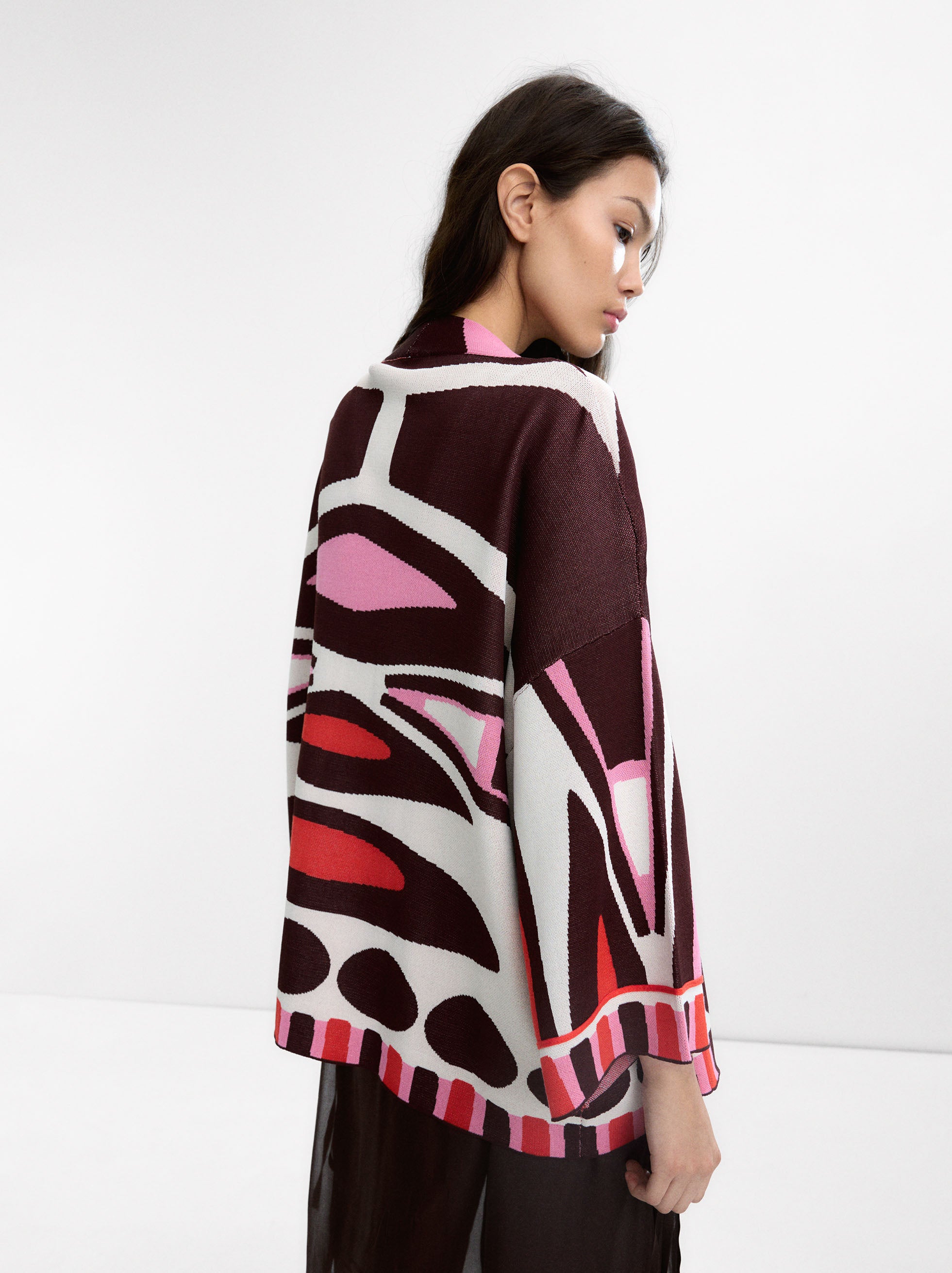 Kimono De Punto Jacquard