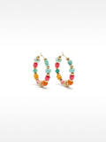 Aretes Multicolor Con Piedras