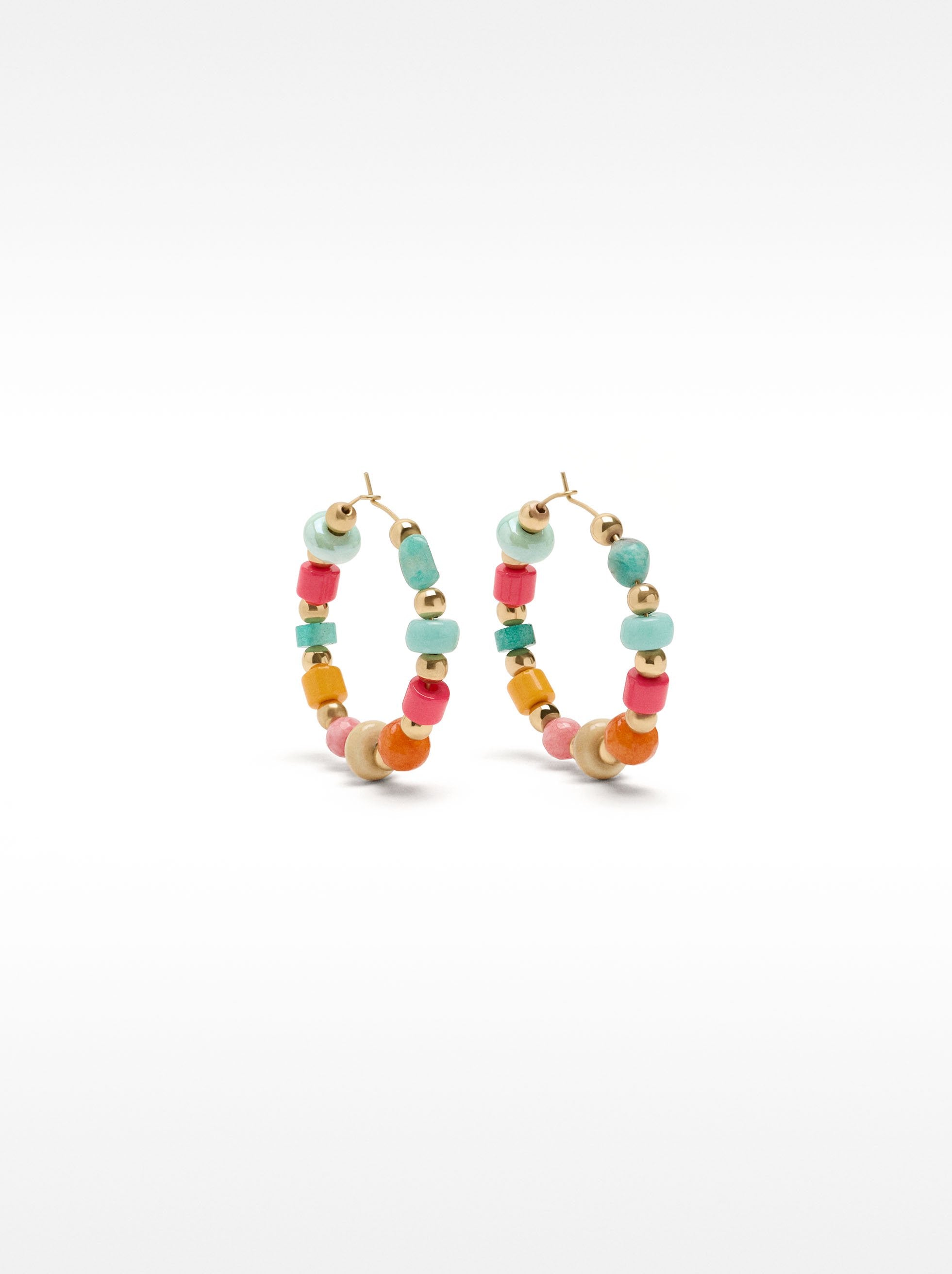 Aretes Multicolor Con Piedras