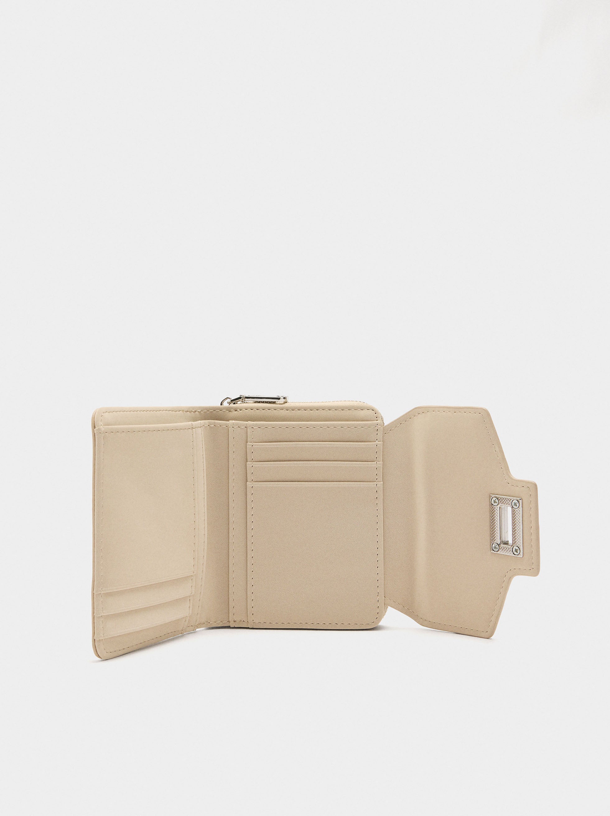 Cartera Acolchoada Con Textura Suave