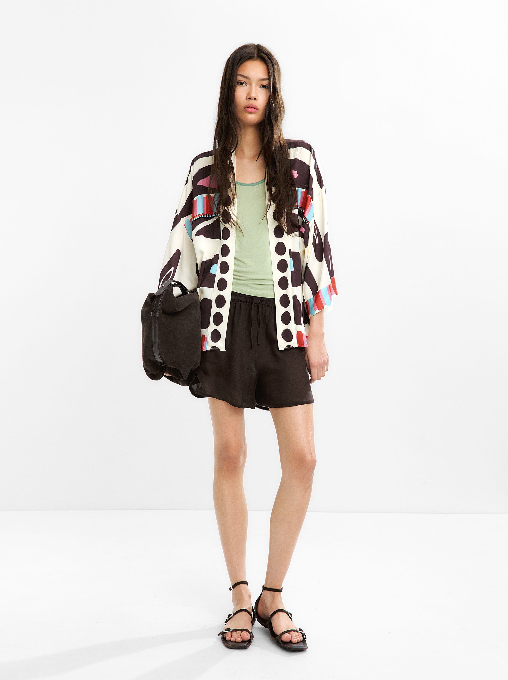 Kimono De Punto Jacquard