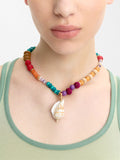 Collar De Cuentas Colgante Concha