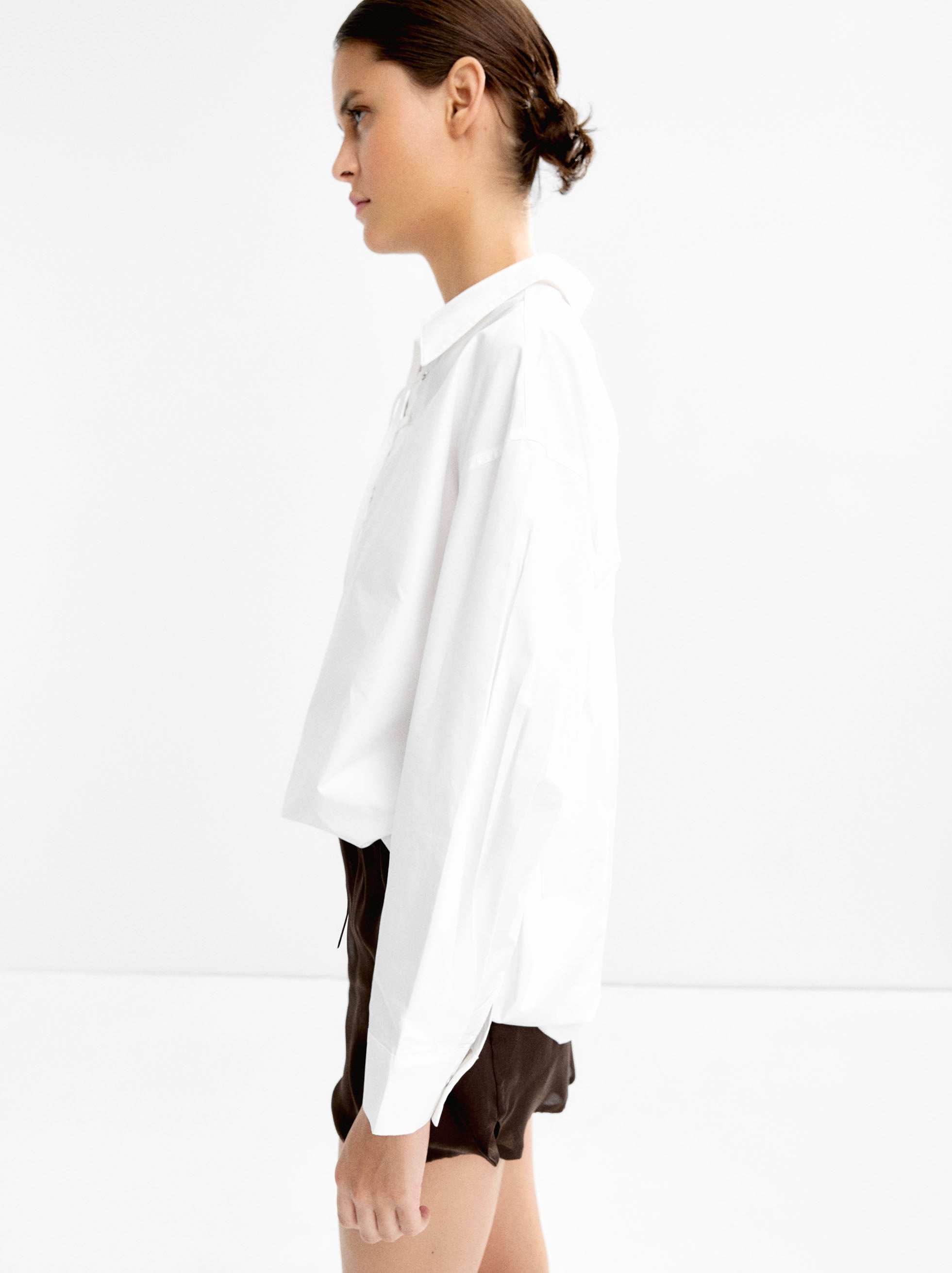 Camisa 100% Algodón Cordones