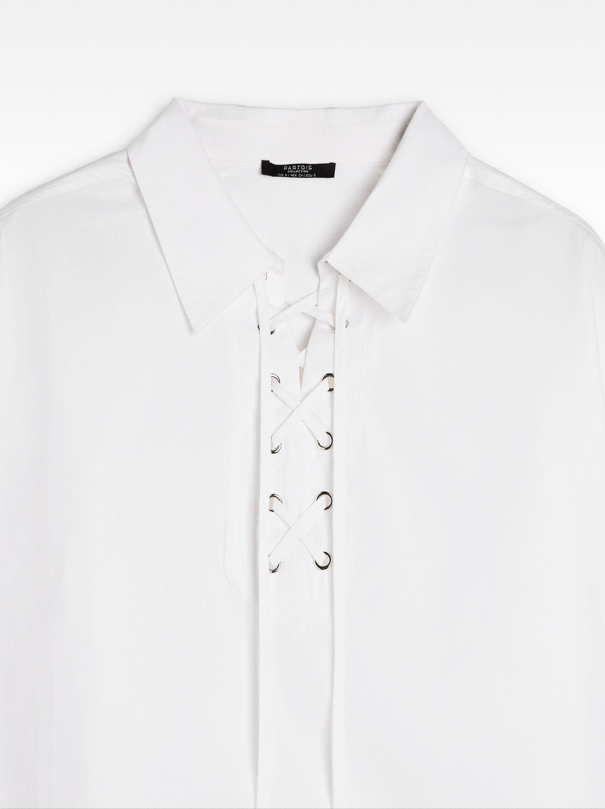 Camisa 100% Algodón Cordones