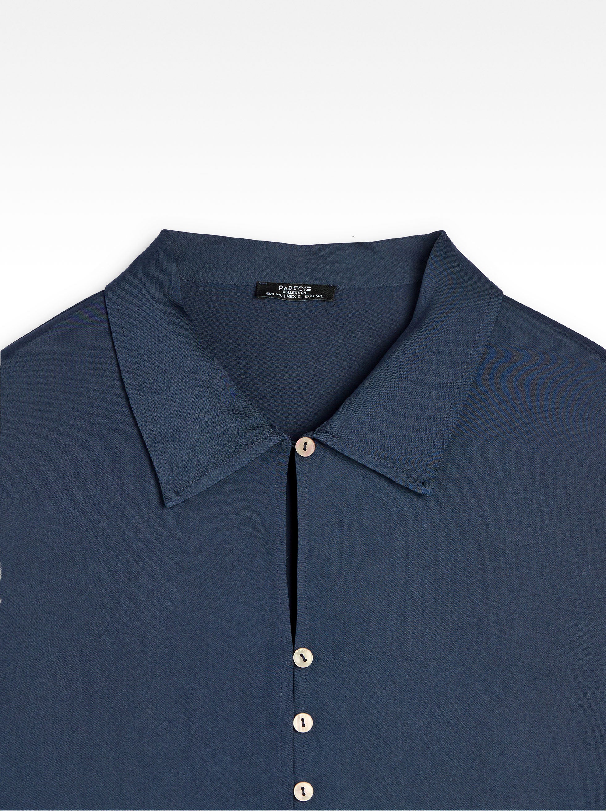 Camisa Fluida De Manga Larga
