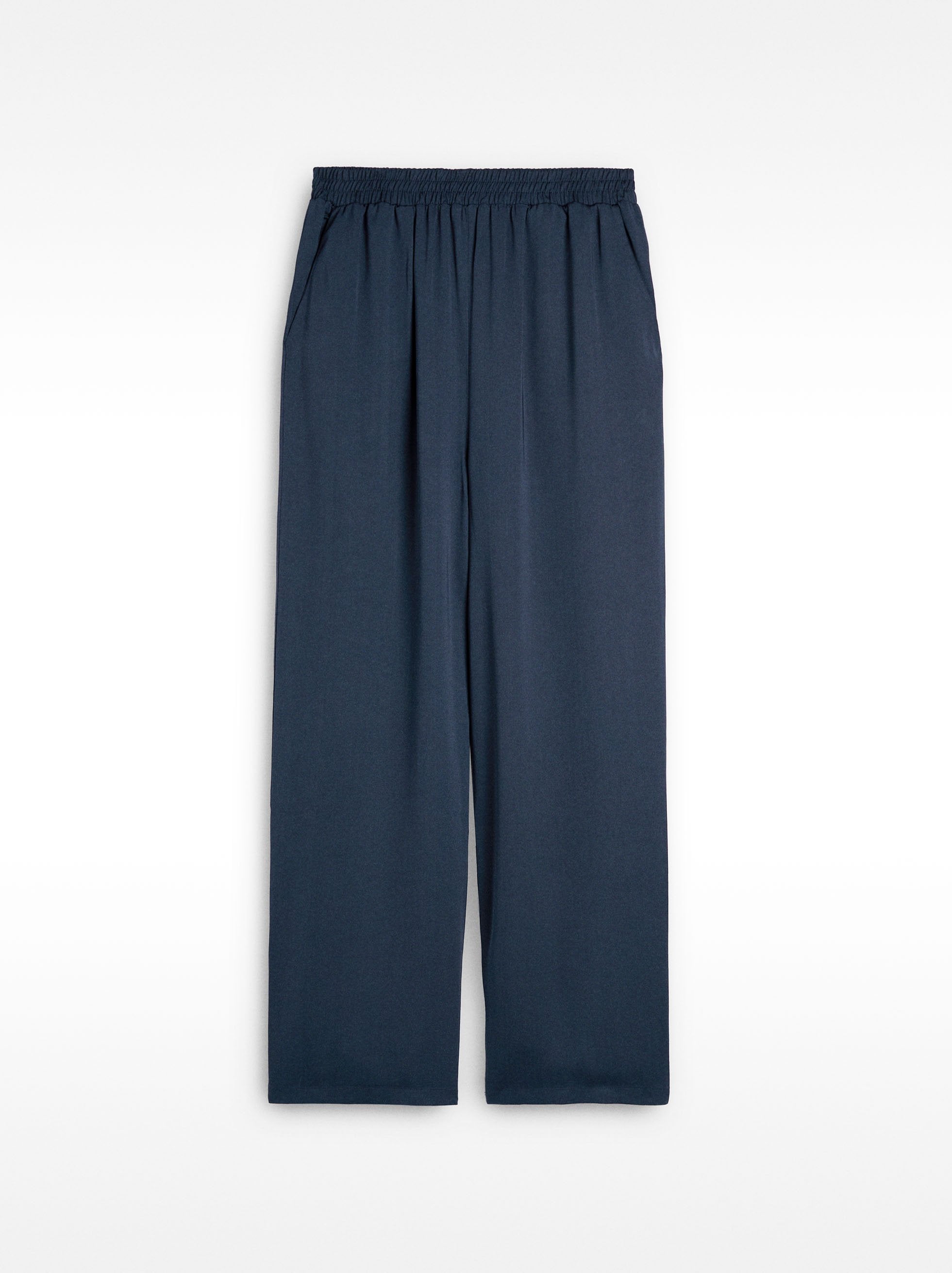 Pantalón Fluido Con Cintura Elástica