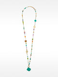 Collar Largo Multicolor Con Piedras