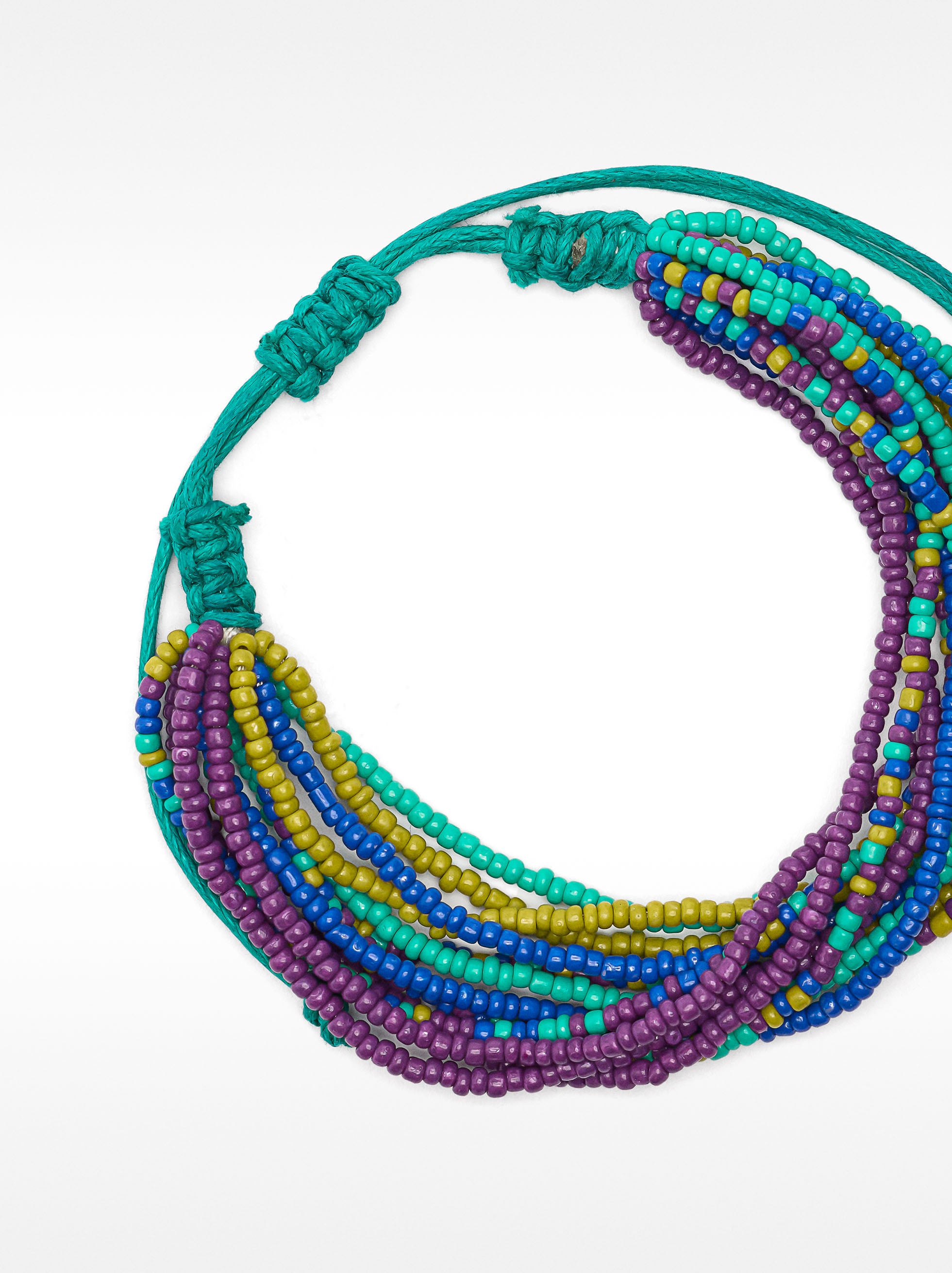 Pulsera Regulable Multicolor Con Abalorios