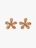 Pendientes Con Flor De Abalorios
