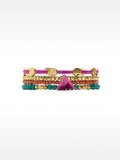 Conjunto De Pulseras Con Abalorios Y Borla