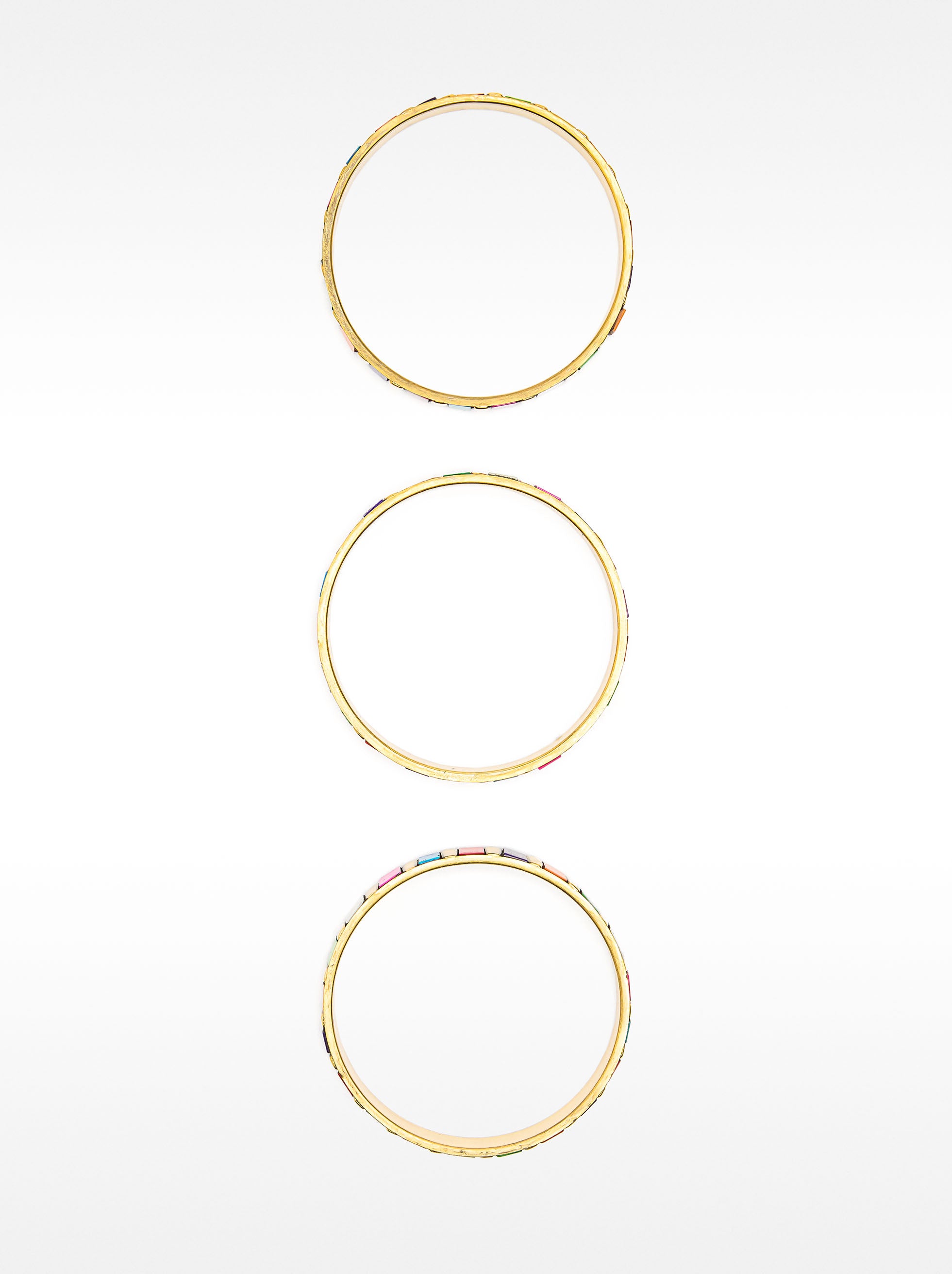 Set Multicolor De Pulseras Rígidas