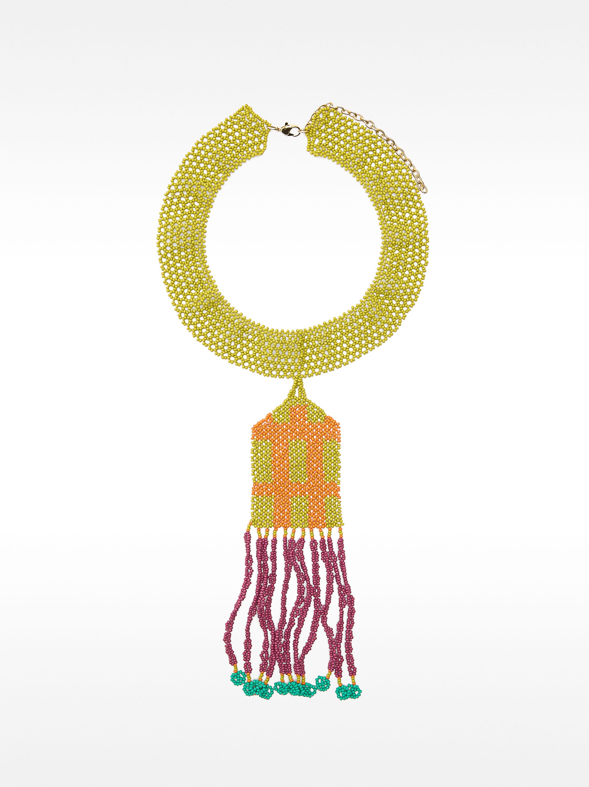 Collar Corto Con Abalorios