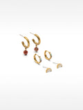 Set De Aretes Con Piedras
