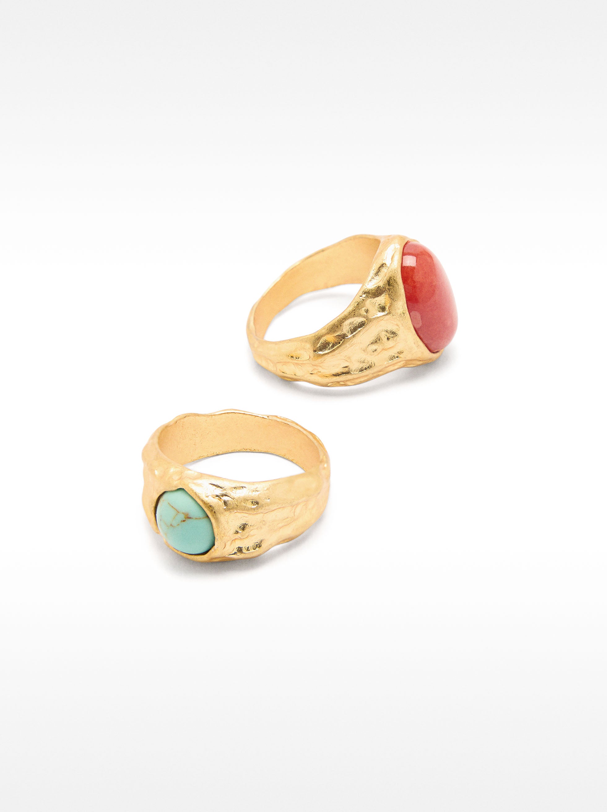 Set De Anillos Con Piedras