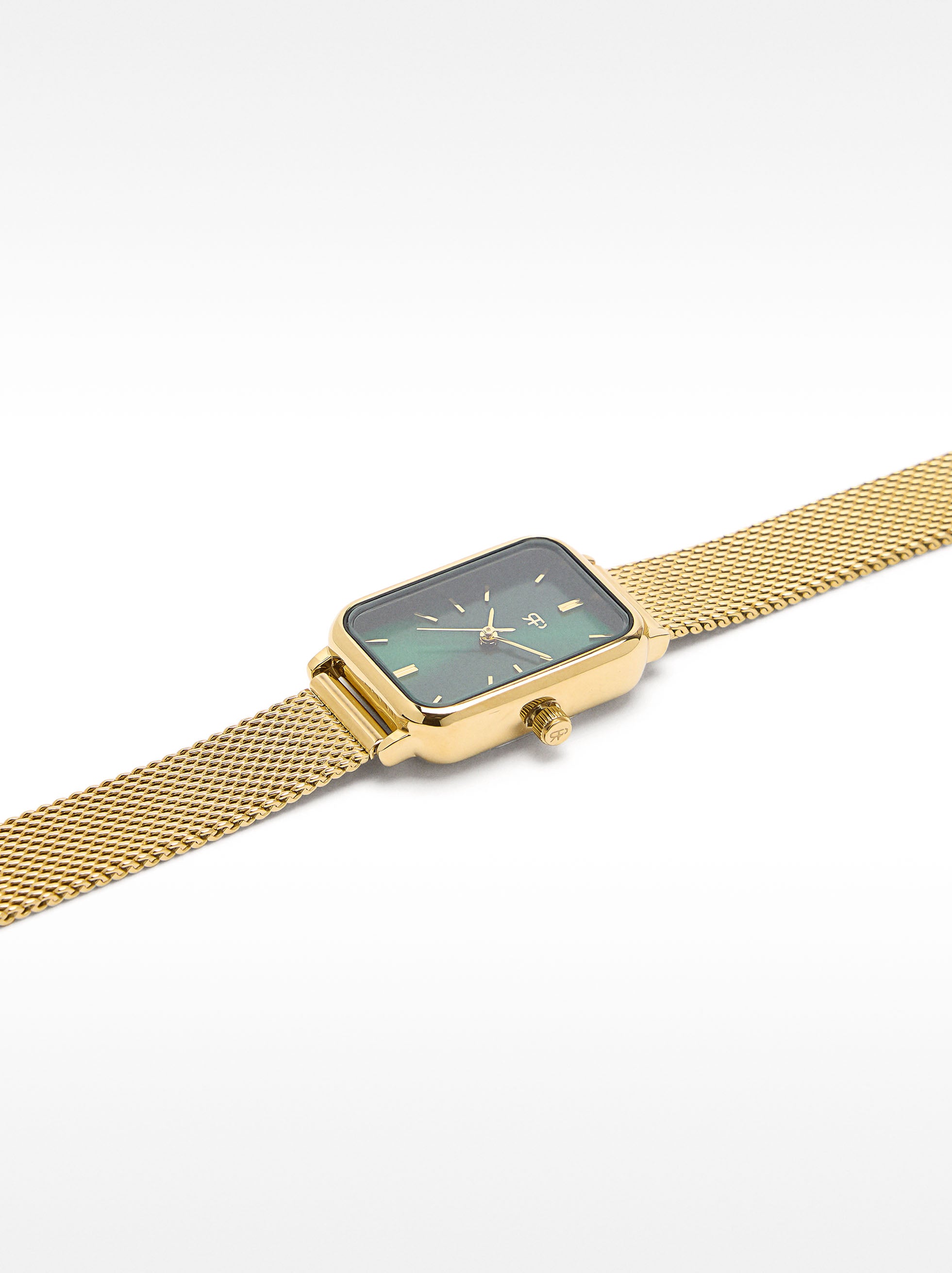 Reloj Pulsera De Malla Metálica De Acero