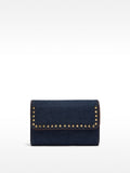 Cartera De Denim Con Tachuelas