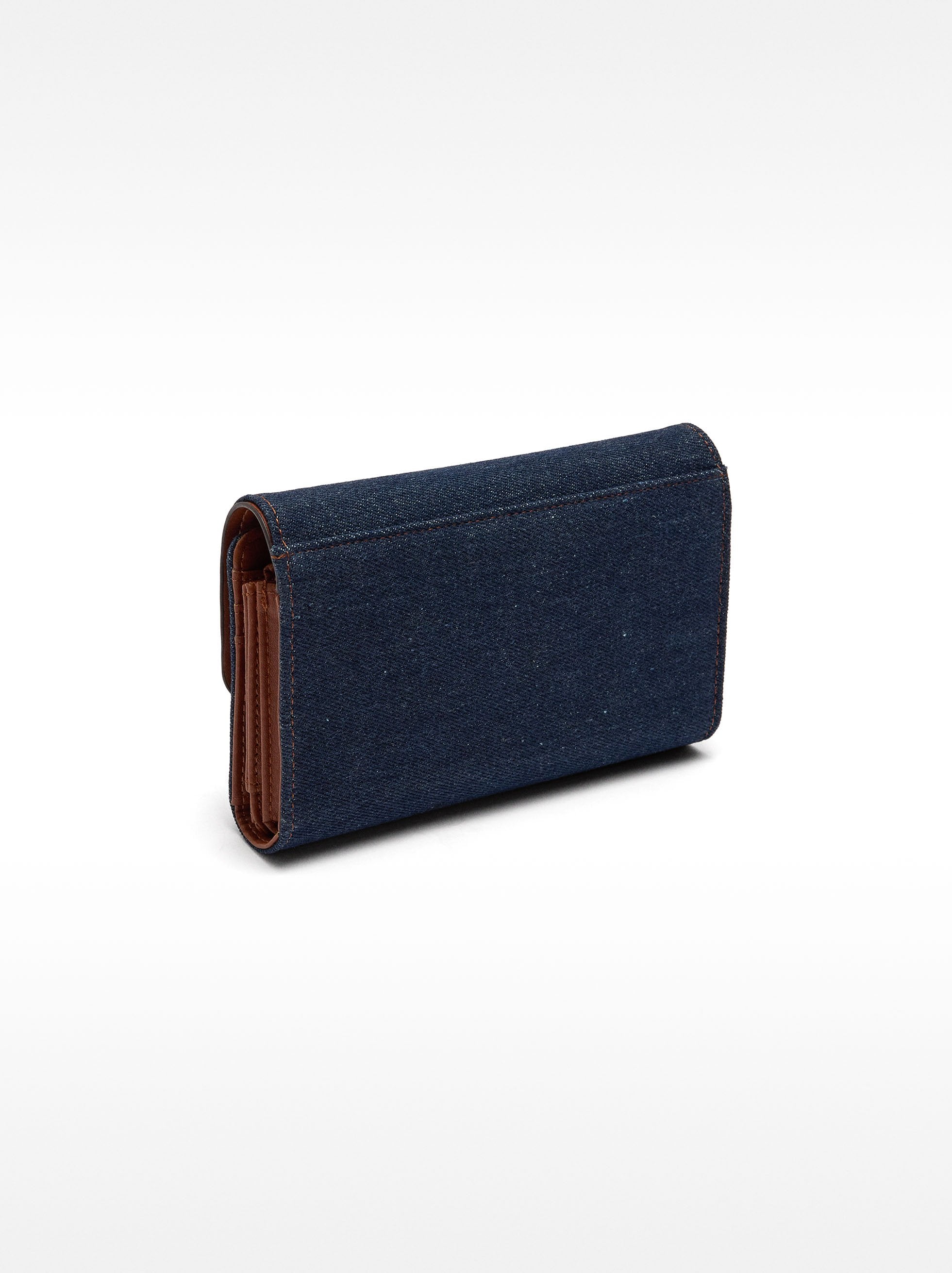 Cartera De Denim Con Tachuelas