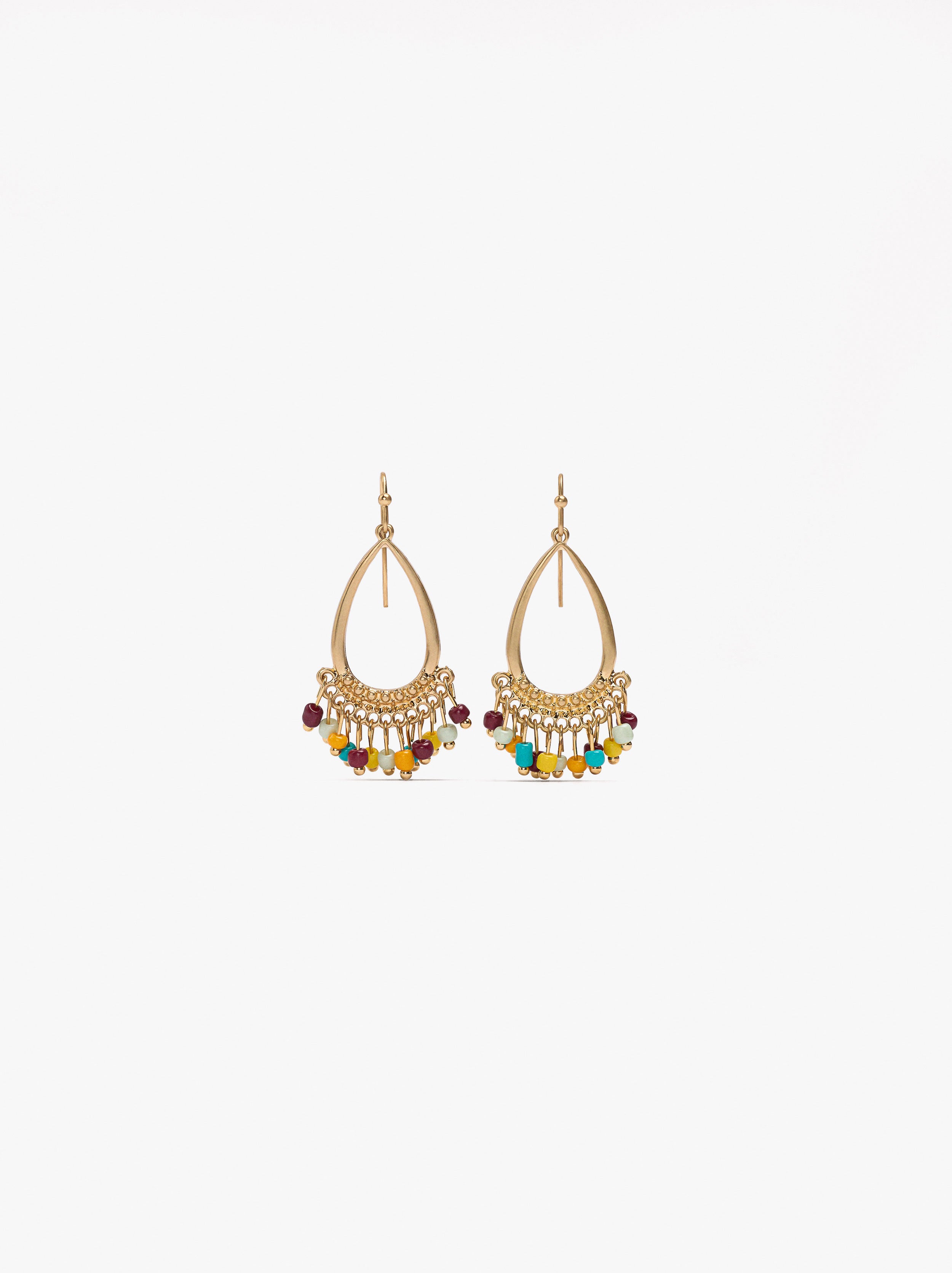 Pendientes Gota Con Abalorios