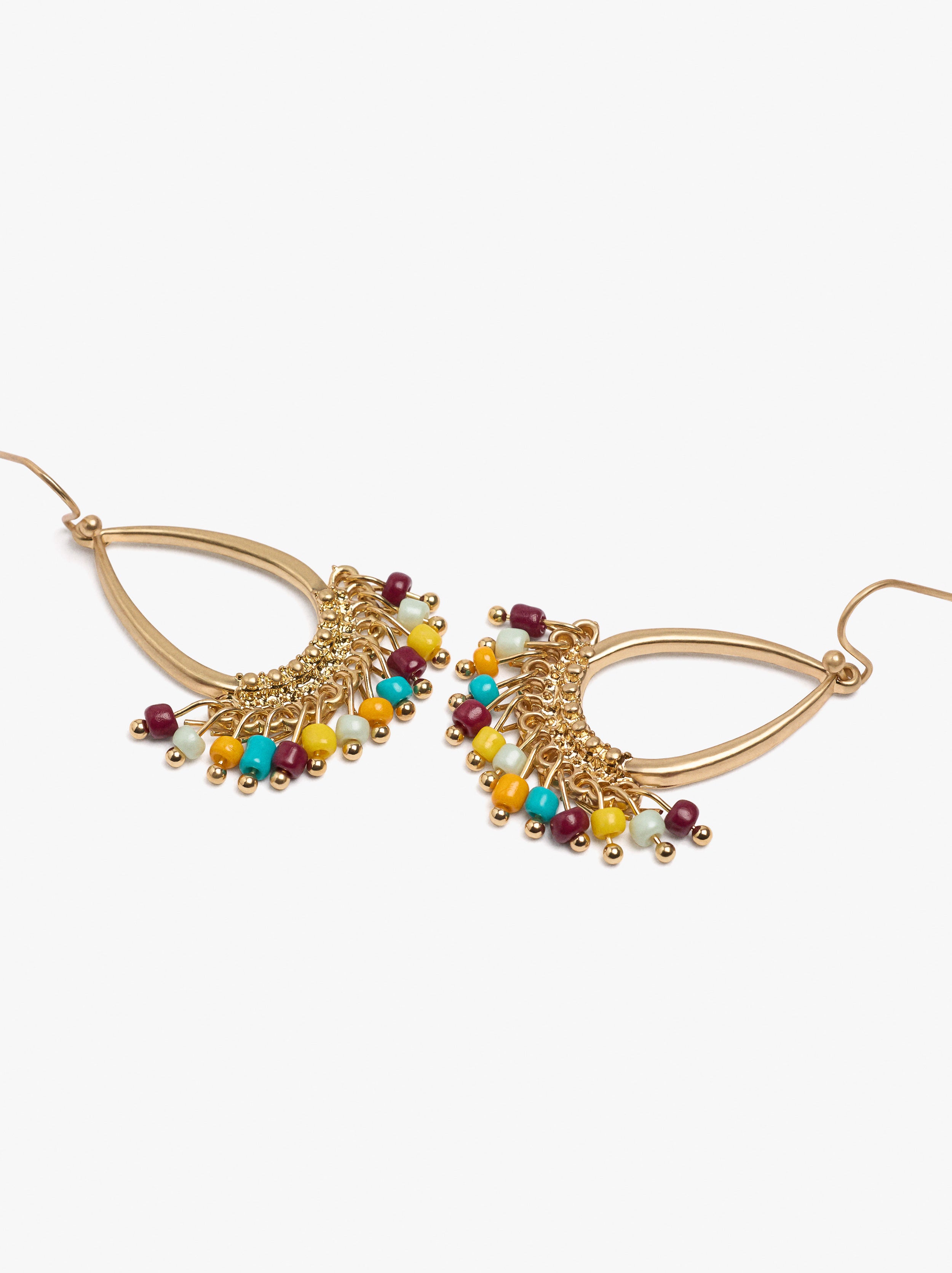 Pendientes Gota Con Abalorios