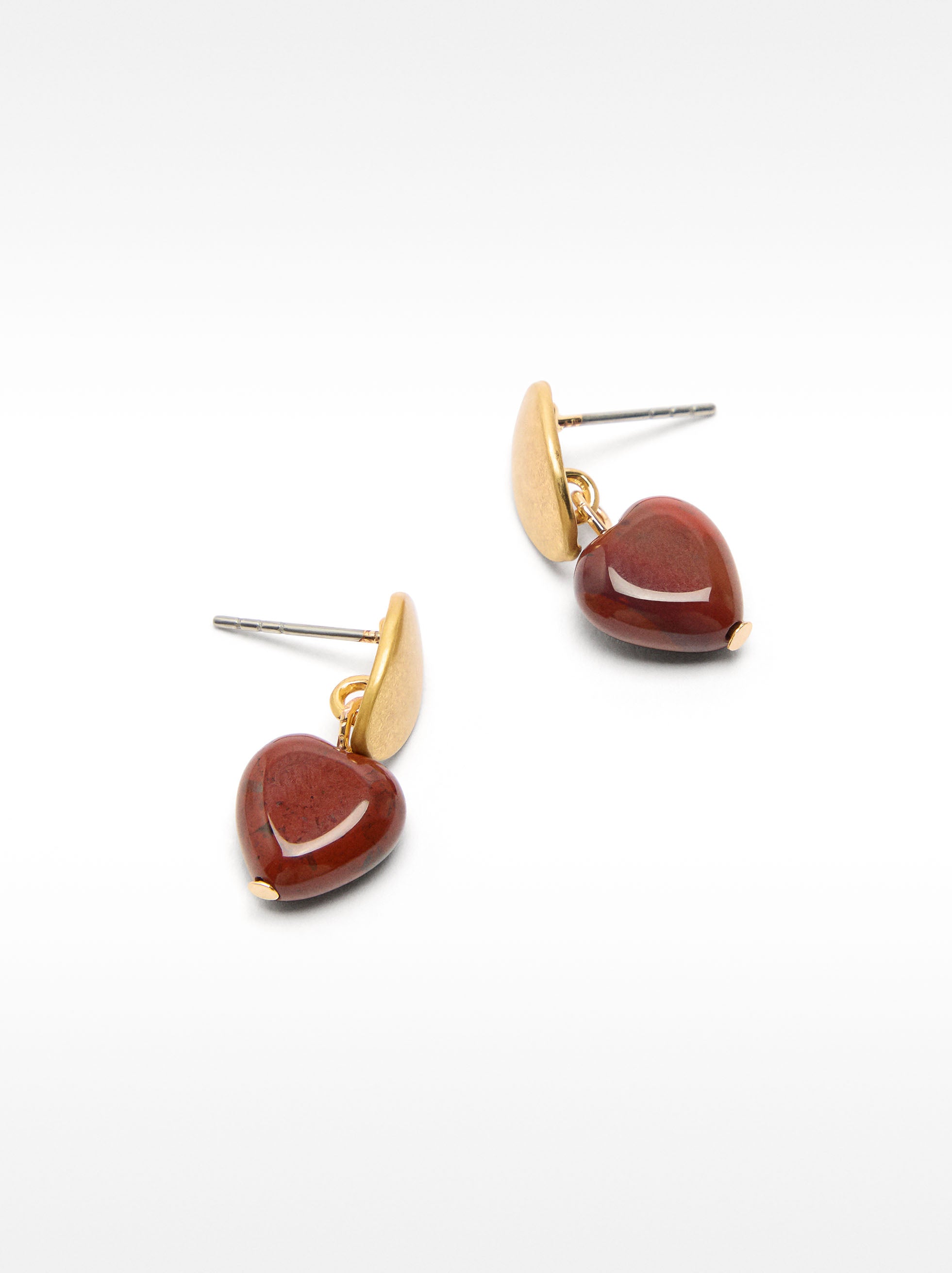 Aretes Corazón Piedra