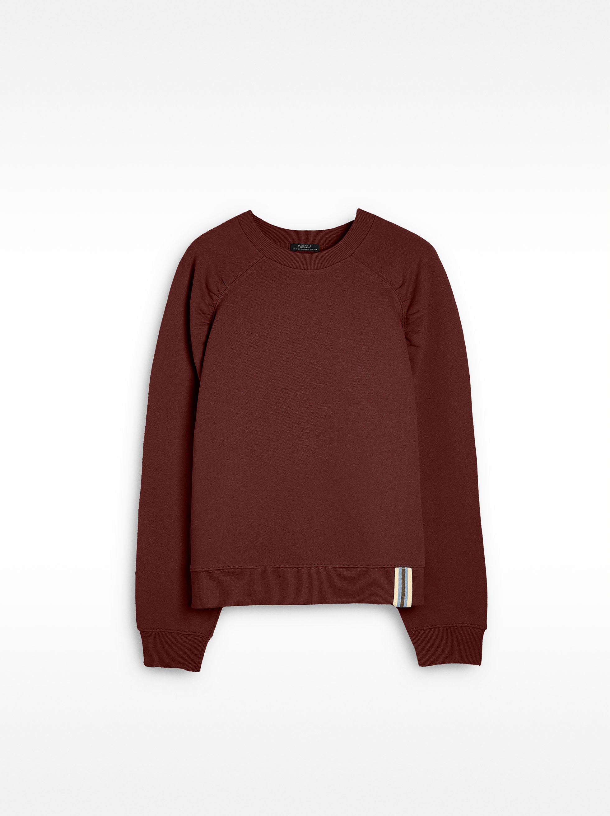 Sudadera 100% Algodón Con Frunces