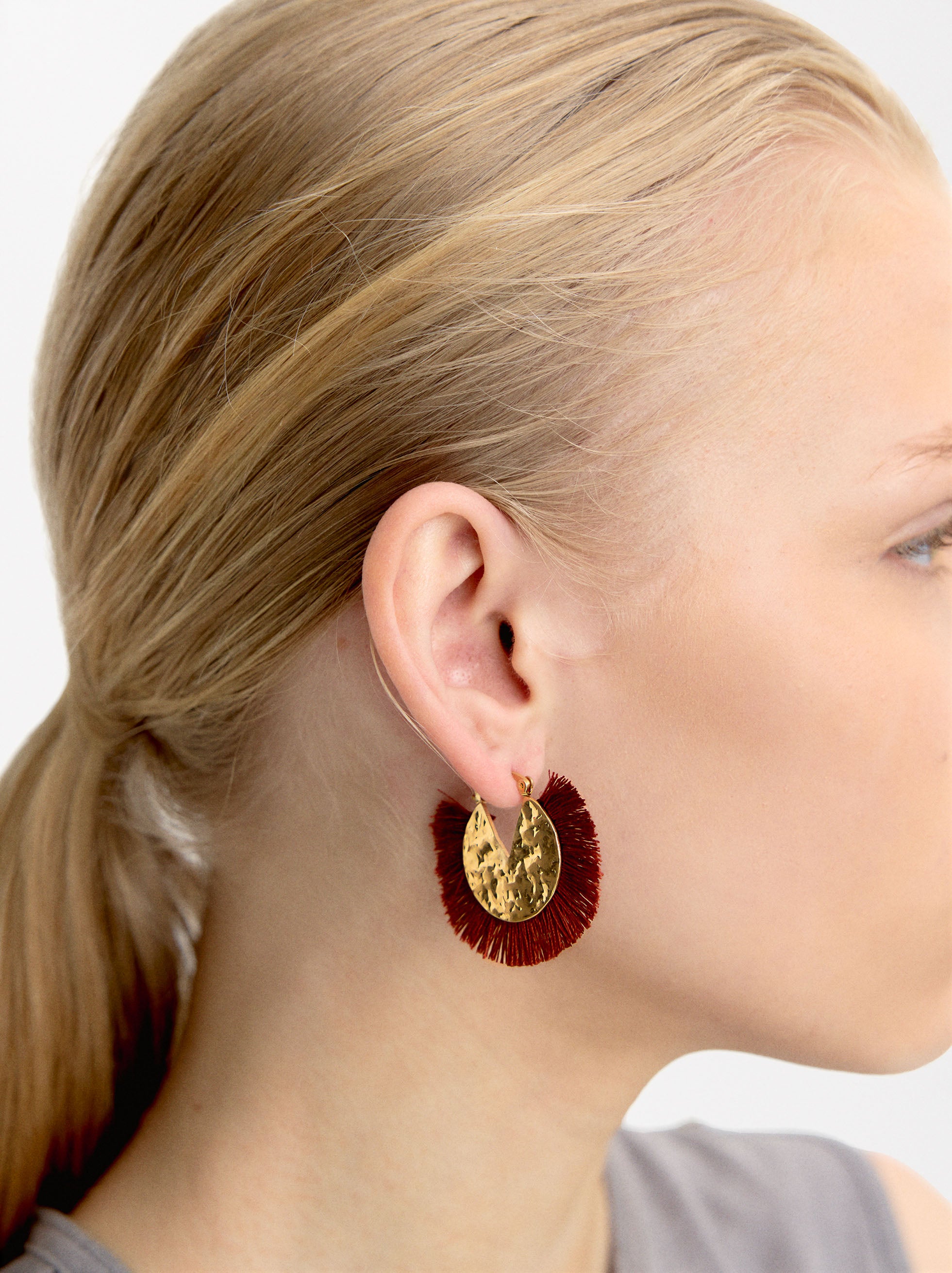 Aretes Con Flecos