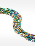Collar Corto Múltiple Con Abalorios