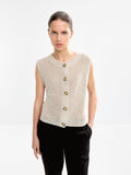 Chaleco De Punto Con Botones