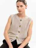 Chaleco De Punto Con Botones