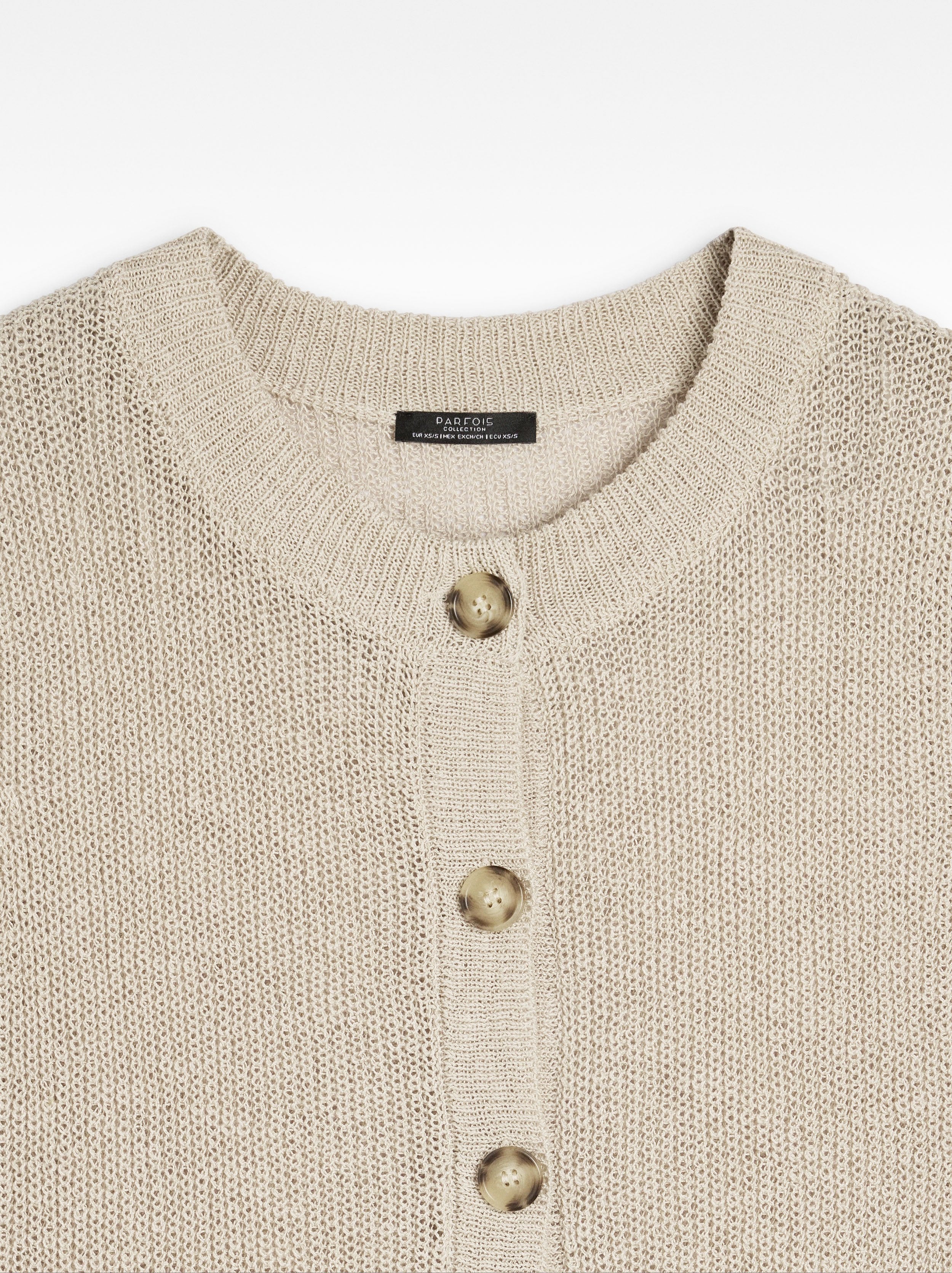 Chaleco De Punto Con Botones