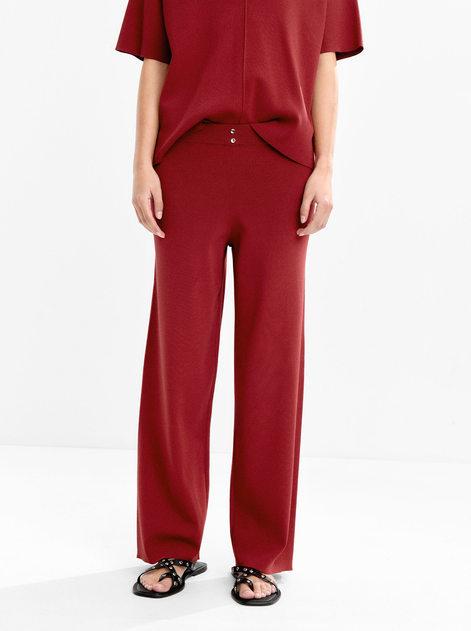 Pantalón De Punto Cintura Elástica