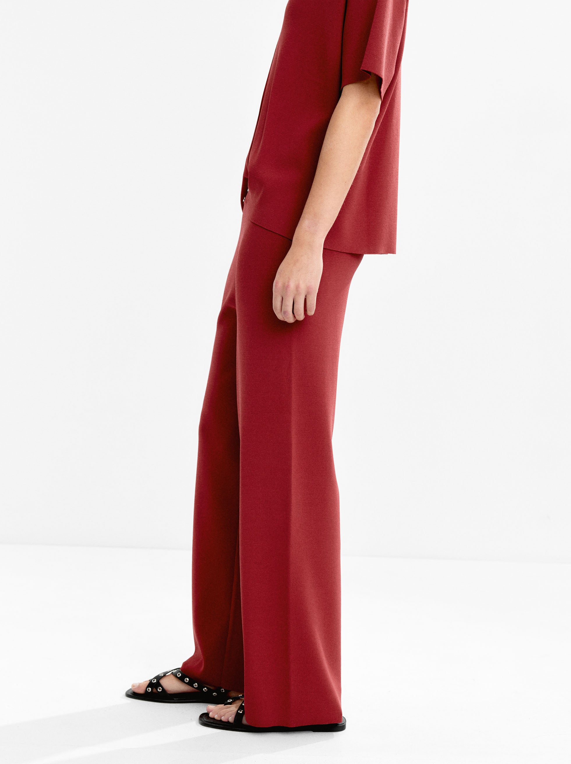 Pantalón De Punto Cintura Elástica