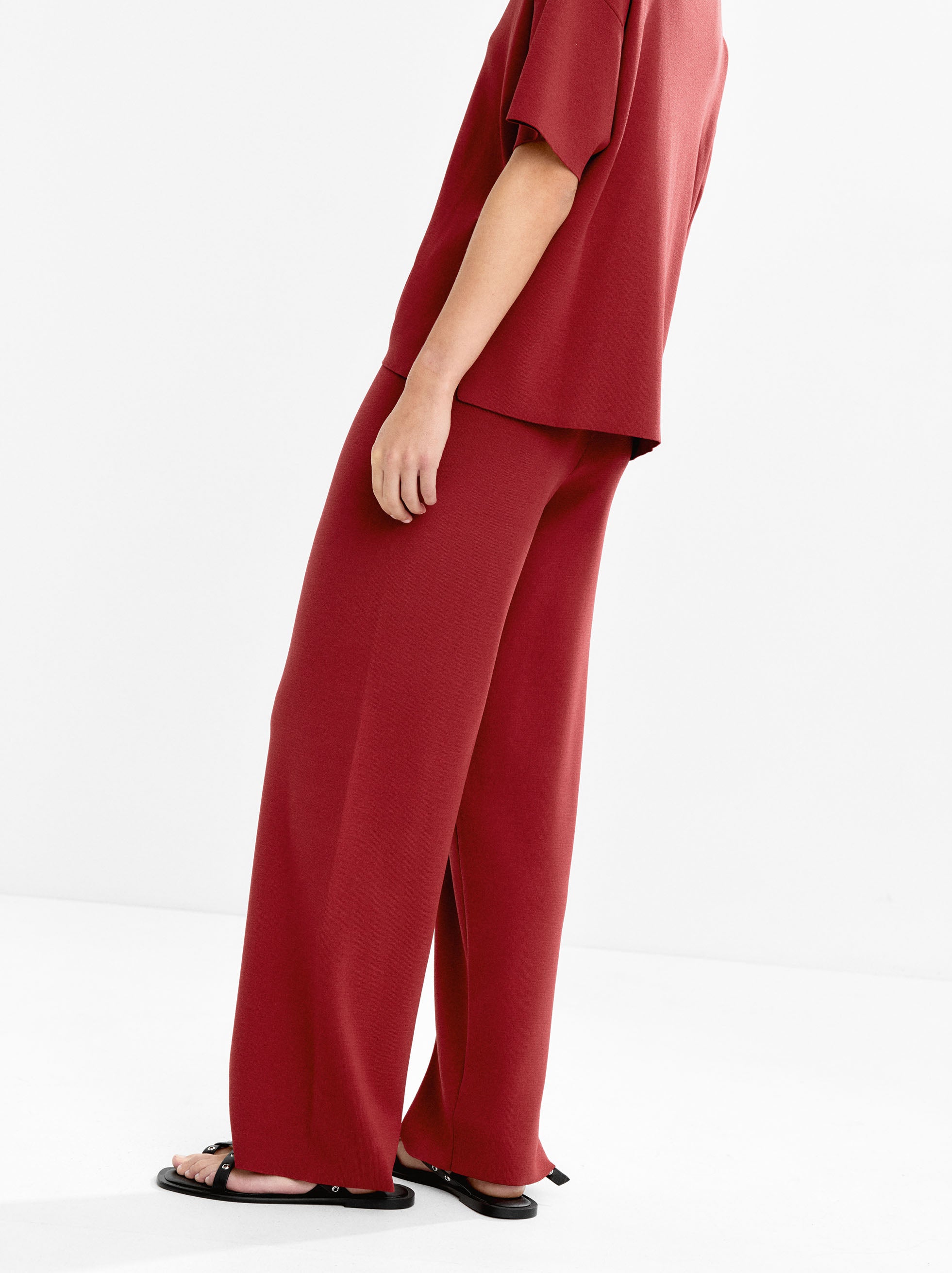 Pantalón De Punto Cintura Elástica