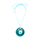 Collar De Cordón Con Colgante De Ojo