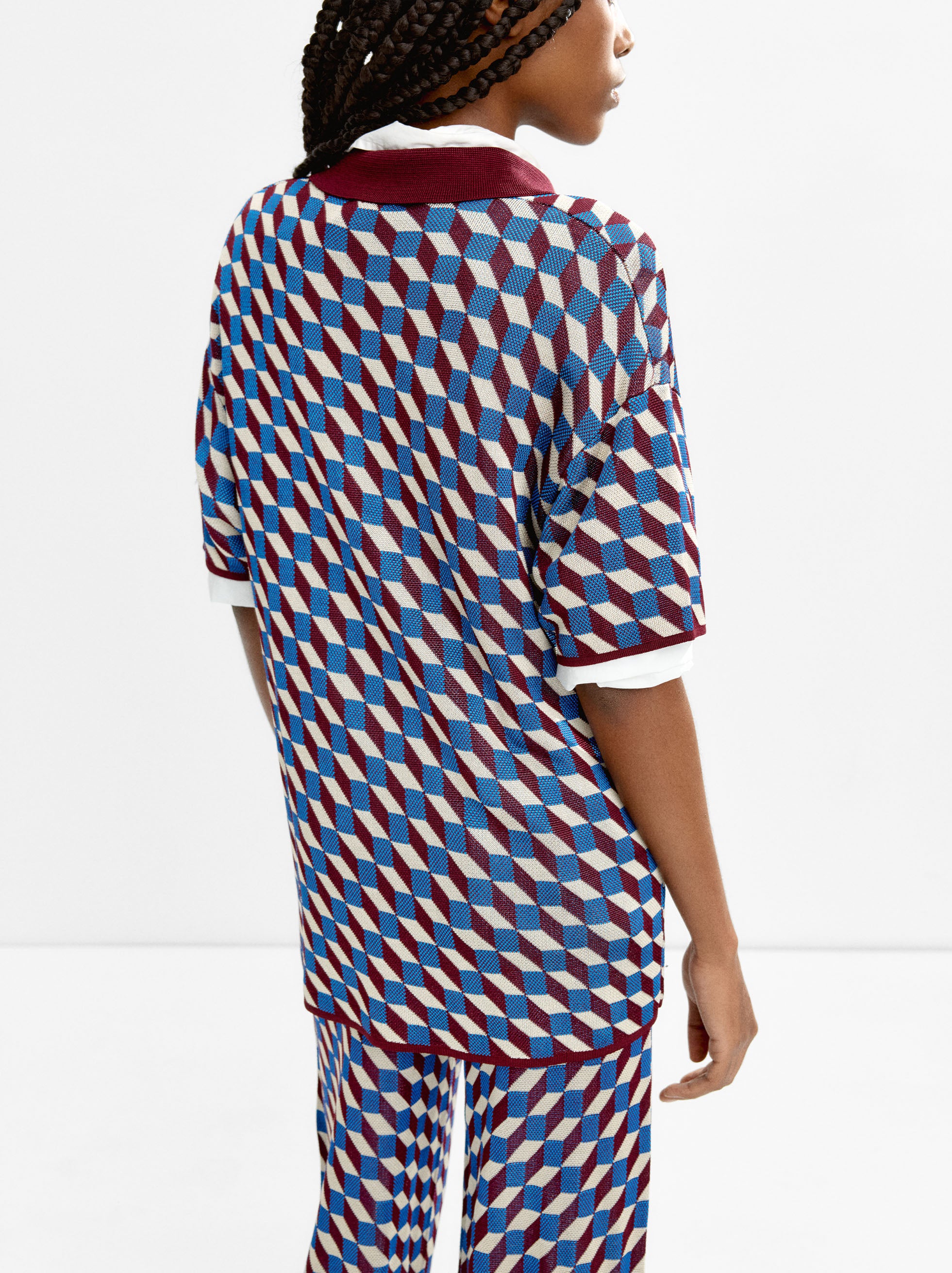 Jersey De Punto Estampado