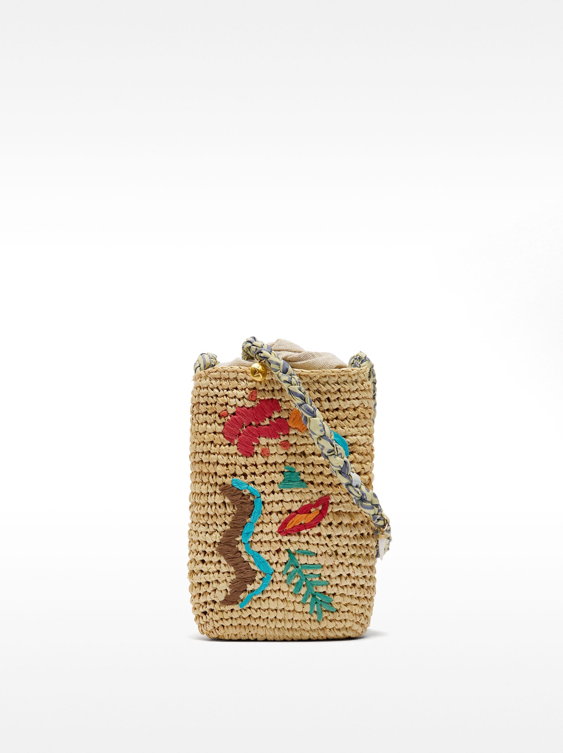 Bolso De Móvil De Rafia