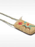Bolso De Móvil De Rafia