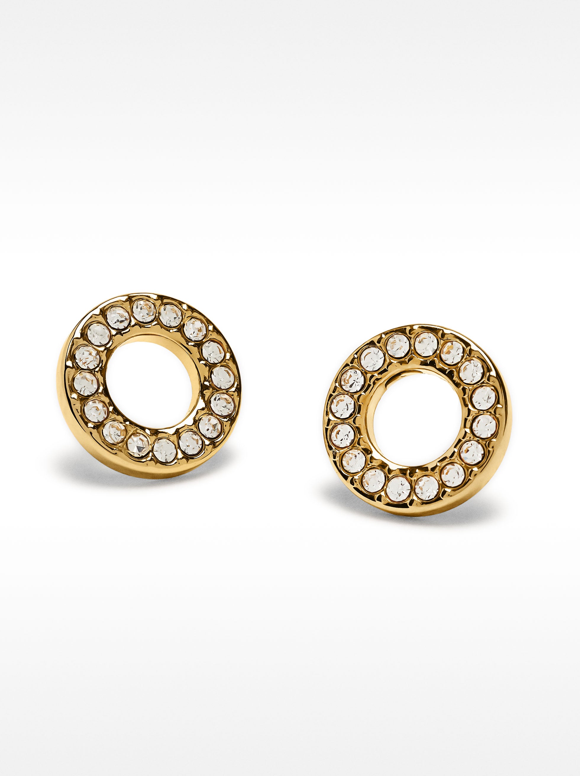 Pendientes Con Cristales - Acero Inoxidable