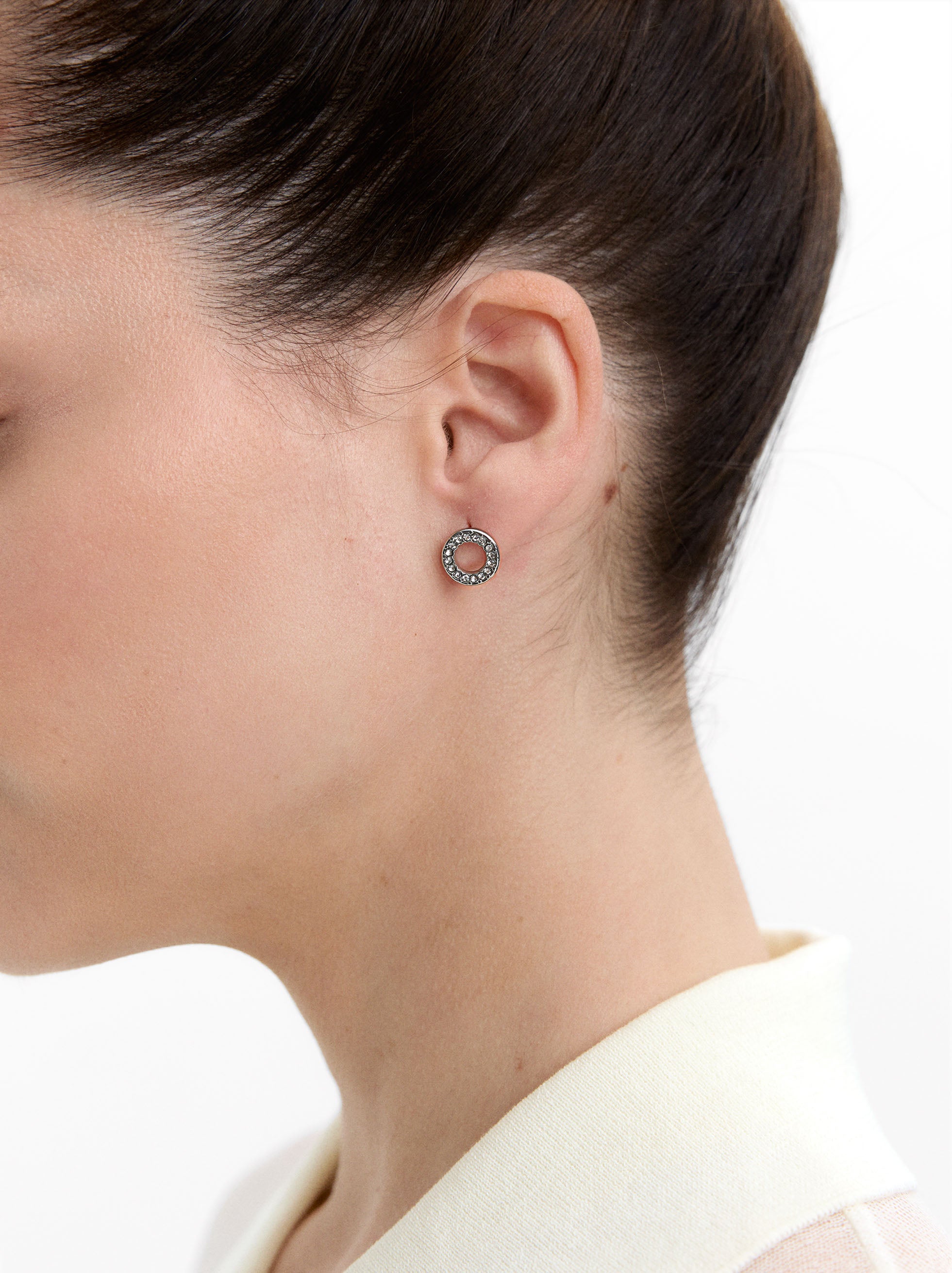 Pendientes Con Cristales - Acero Inoxidable