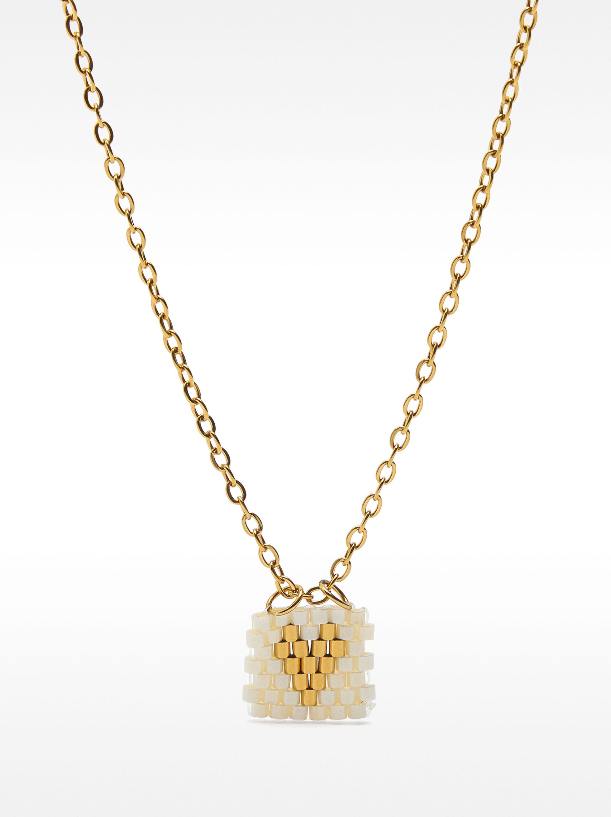 Collar De Eslabones Con Colgante De Corazón - Acero Inoxidable