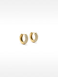 Aros Con Perlas - Acero Inoxidable