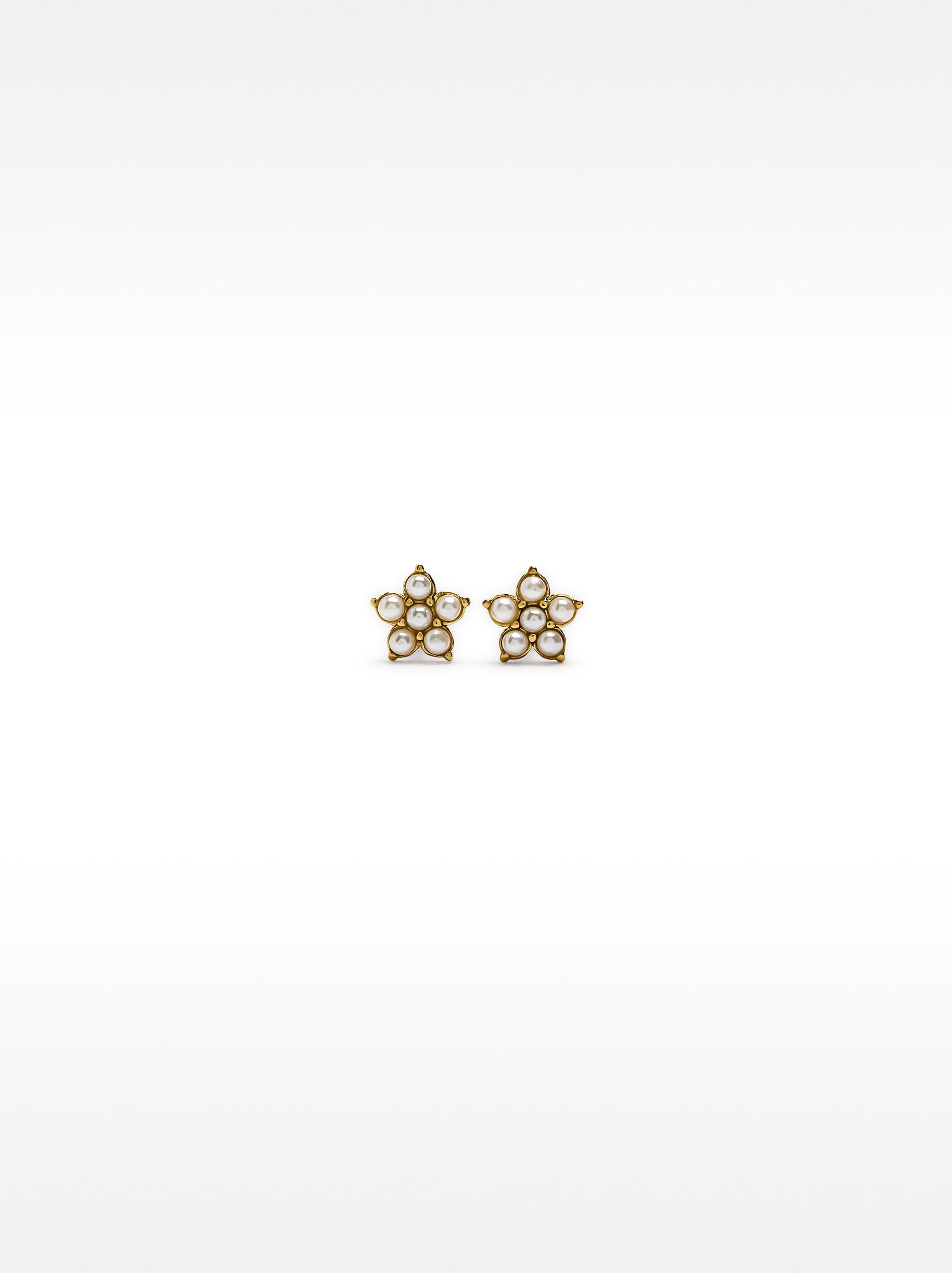 Pendientes Con Perlas - Acero Inoxidable