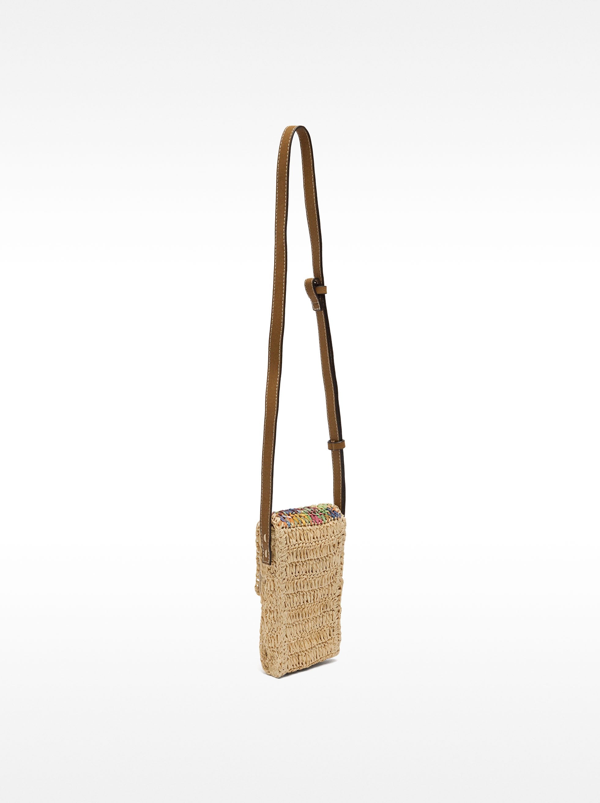 Bolsa Para Móvil Multicolor De Efecto Rafia